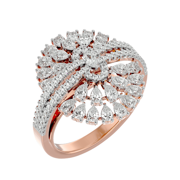Ostentatious Blossom Diamond Ring made from VVS EF diamond quality with 1.4 carat diamonds