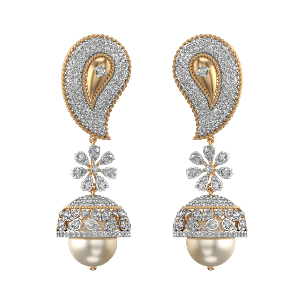 Paisley-Panache-Jhumka-Diamond-Earrings-ER2749A-View-01