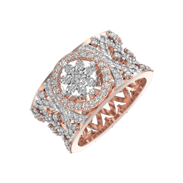 Palatial Pride Diamond Ring made from VVS EF diamond quality with 1.02 carat diamonds