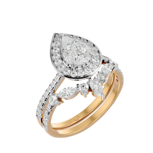 Precious Petals Solitaire Illusion Diamond Ring made from VVS EF diamond quality with 1 carat diamonds