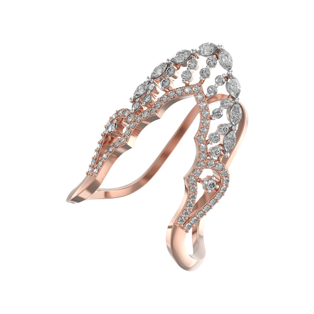 Visakam Vanki Diamond Ring Online Jewellery Shopping India | Yellow Gold  14K | Candere by Kalyan Jewellers