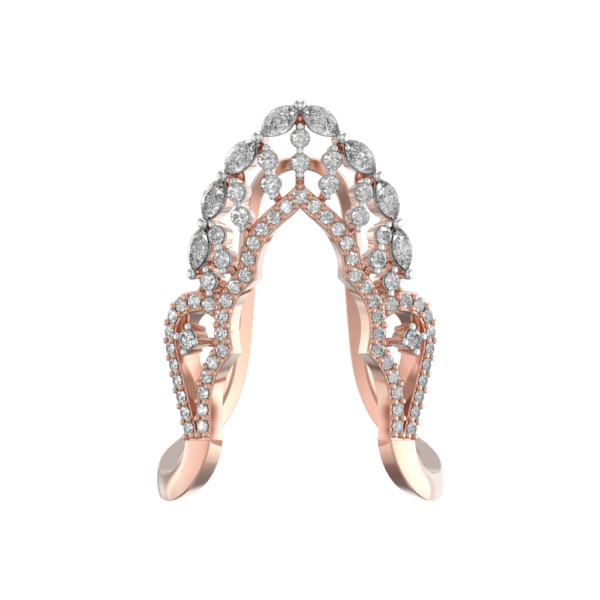View of the Princess Dalia Vanki Diamond Ring in close up
