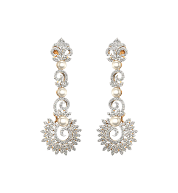Queenly Radiance Diamond Earrings made from VVS EF diamond quality with 3.11 carat diamonds