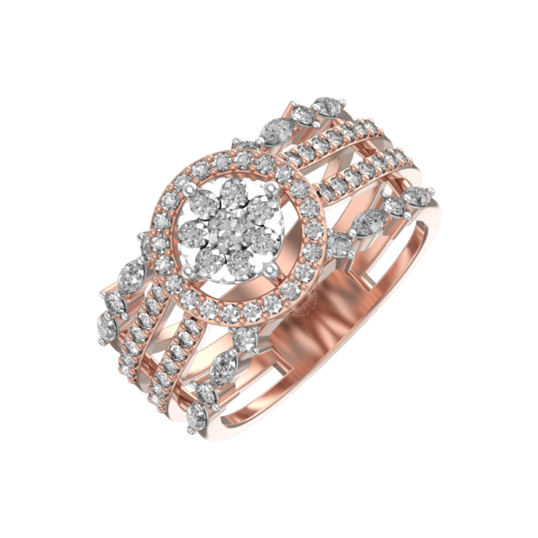 Quintessential Radiance Diamond Ring made from VVS EF diamond quality with 1 carat diamonds