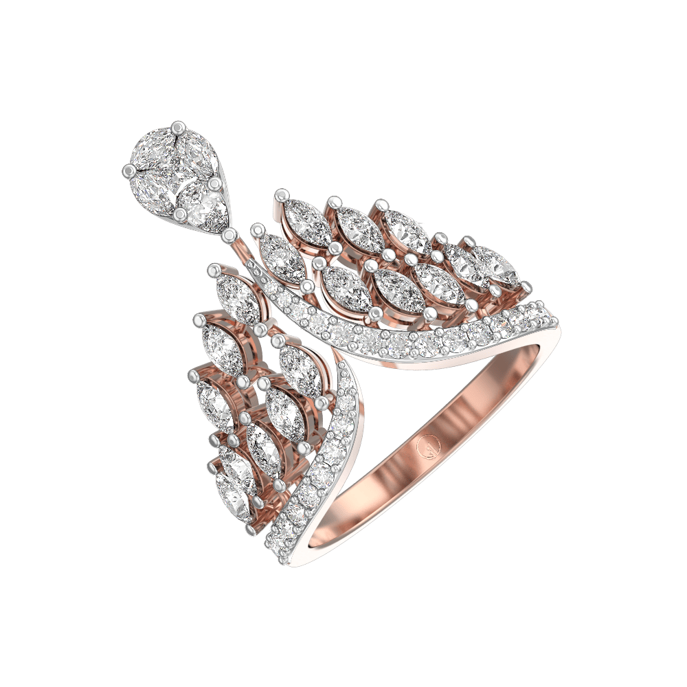 Engagement Ring -Etoil Crown Halo Edwardian Large Engagement Ring-ES2436