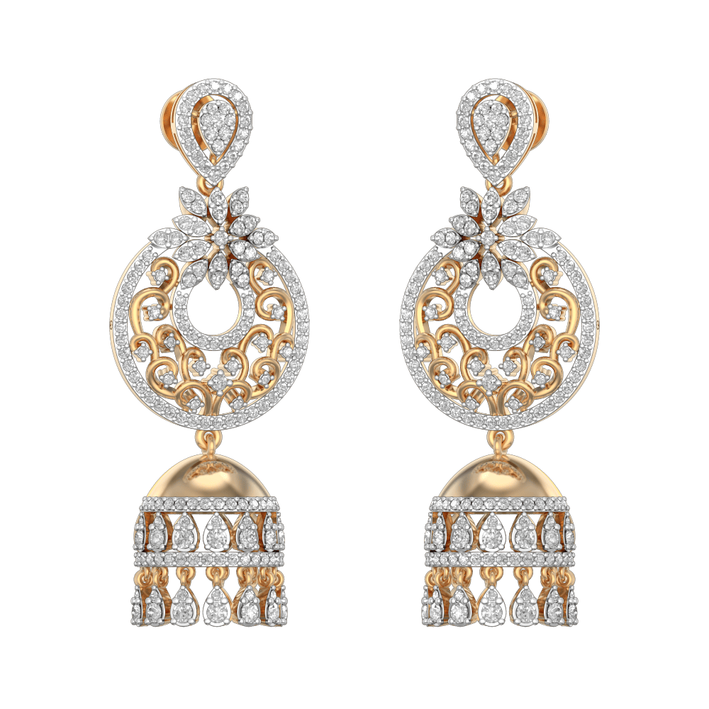 Royal-Festival-Jhumka-Diamond-Earrings-ER3022A-View-01