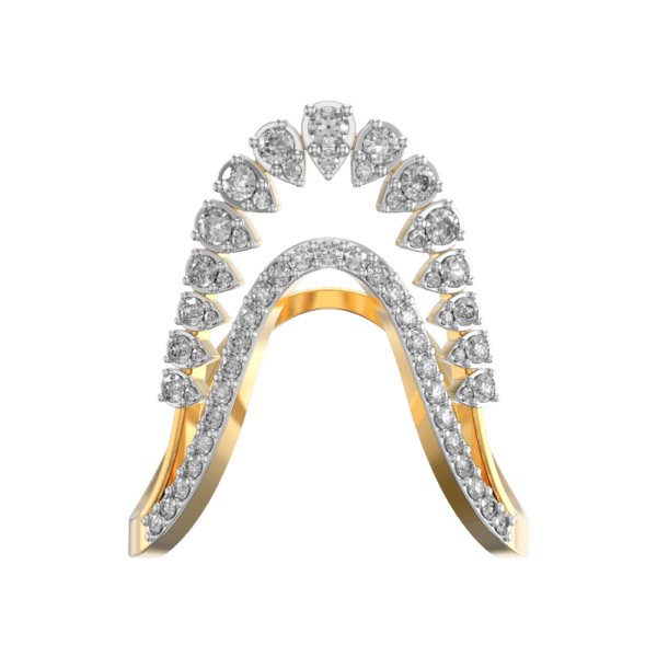 View of the Royal Touch Vanki Diamond Ring in close up