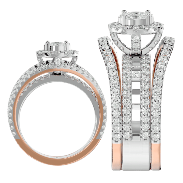 An additional view of the Splendid Appeal Solitaire Illusion Diamond Ring