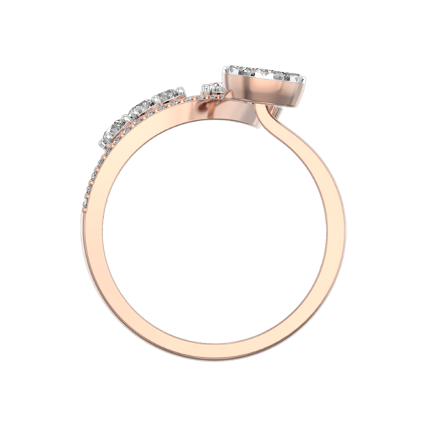 An additional view of the Sprouting Dazzles Diamond Ring