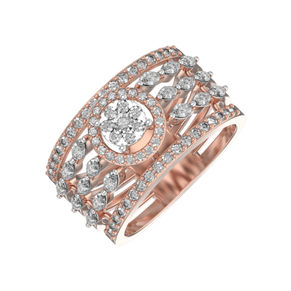 Synchronized Stunner Diamond Ring made from VVS EF diamond quality with 1.22 carat diamonds