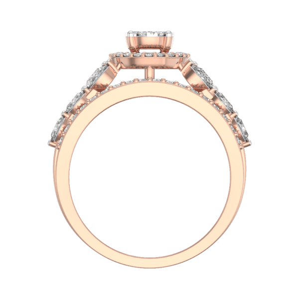 An additional view of the Synchronized Stunner Diamond Ring