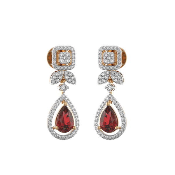 Soulful Scarlet Diamond Earrings made from VVS EF diamond quality with 0.89 carat diamonds