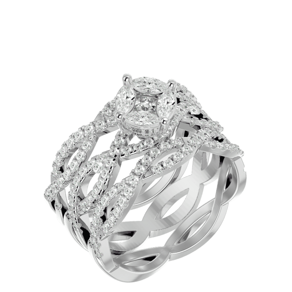 Classic Stunner Solitaire Illusion Diamond Ring