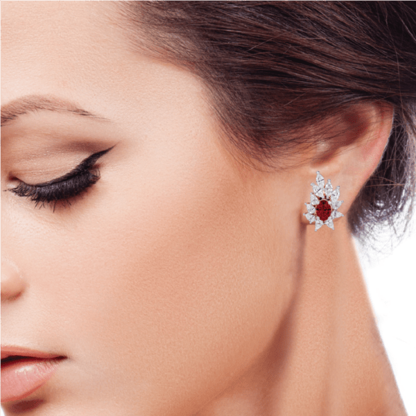 Beauteous Blush Diamond Earrings