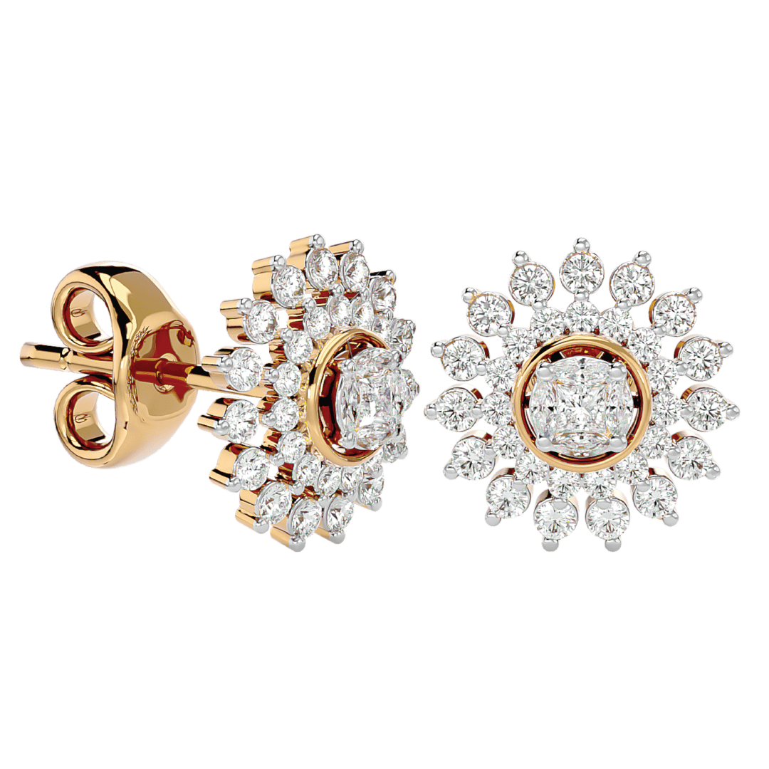 Diamond Stud Earrings – S L Shet Jewellers and Diamond House