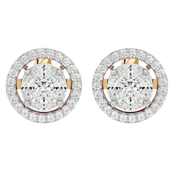 Opulent Orb Diamond Stud Earrings