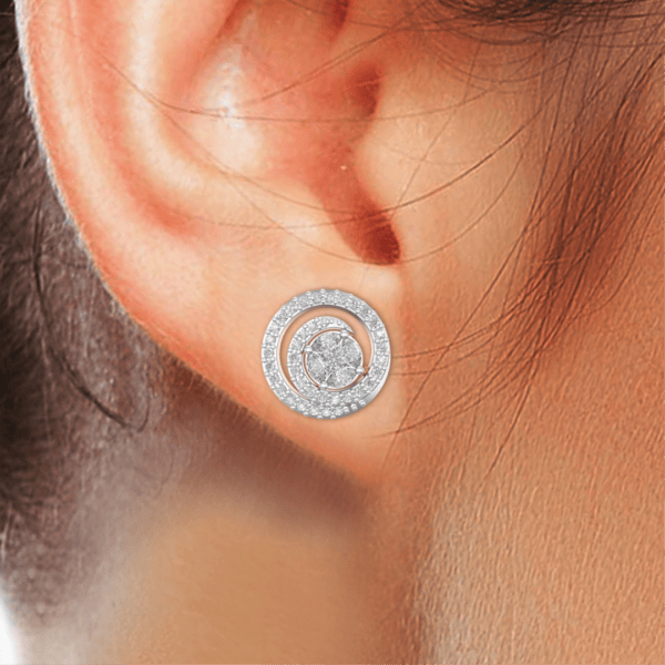 Revolving Aura Diamond Jacket Earrings