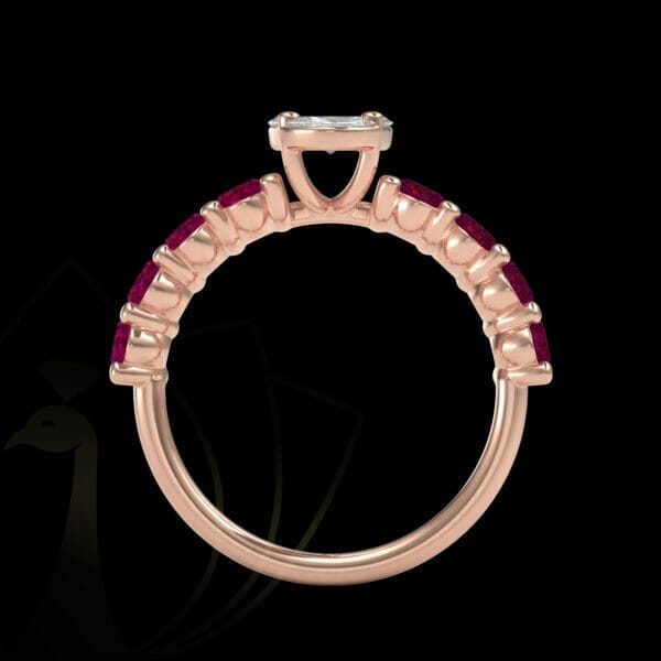 View of the Blush Surprise Diamond Ring in close up