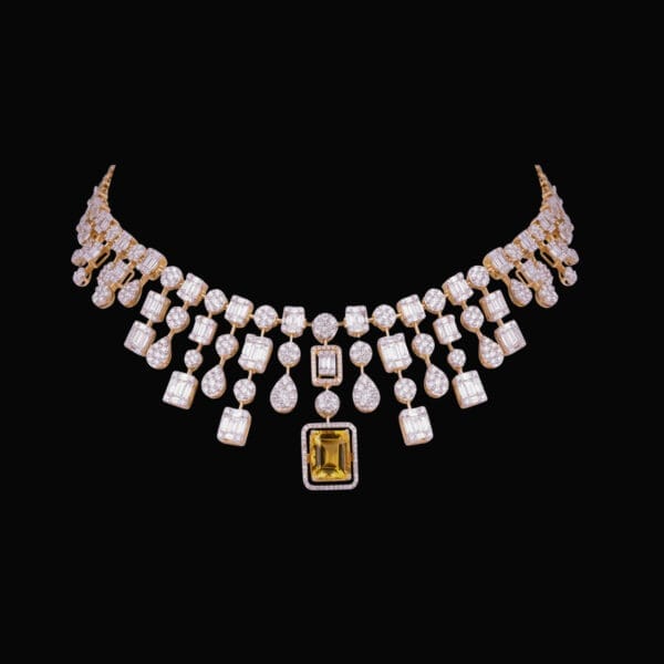 Golden Allure Diamond Necklace
