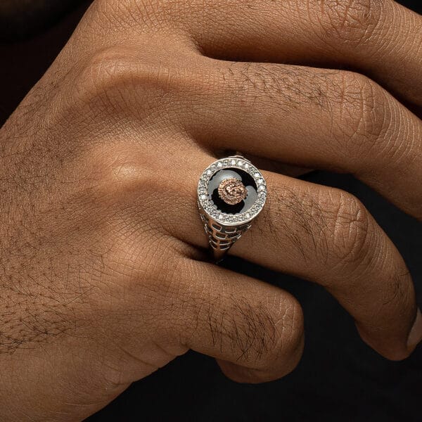 Bold & Masculine Men’s Diamond Ring