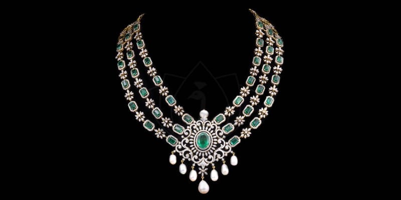 Image of the bewitching Beauty Diamond Necklace from Khwaahish.
